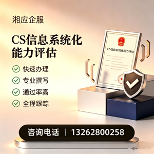 台州CS信息系统化能力评估申报服务