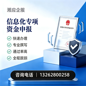 台州信息化专项资金申报服务